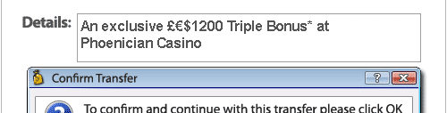 Exclusive £€$1200 Triple Bonus* at Phoenician Casino